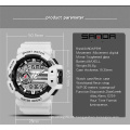 2019 SANDA 599 Military Men's Watch Top Brand Luxury Waterproof Sport Wristwatch Fashion Quartz Clock Male Watch